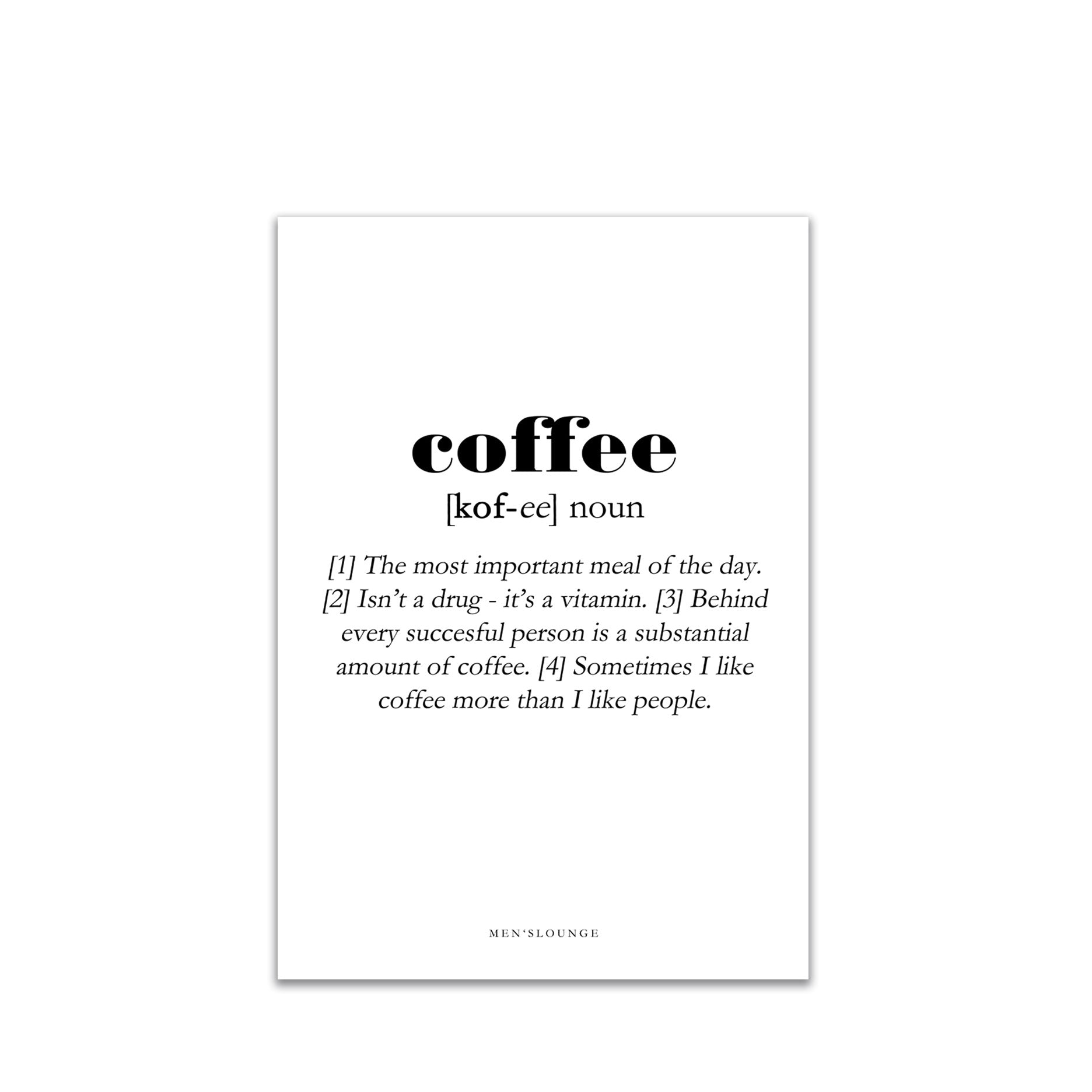 Coffee Definition A4